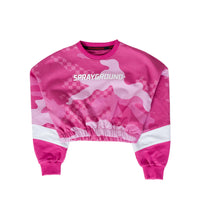 Ragazzo/a - Pink Camo Crop Crew