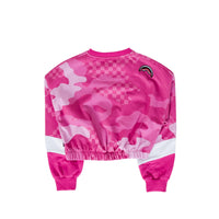 Ragazzo/a - Pink Camo Crop Crew