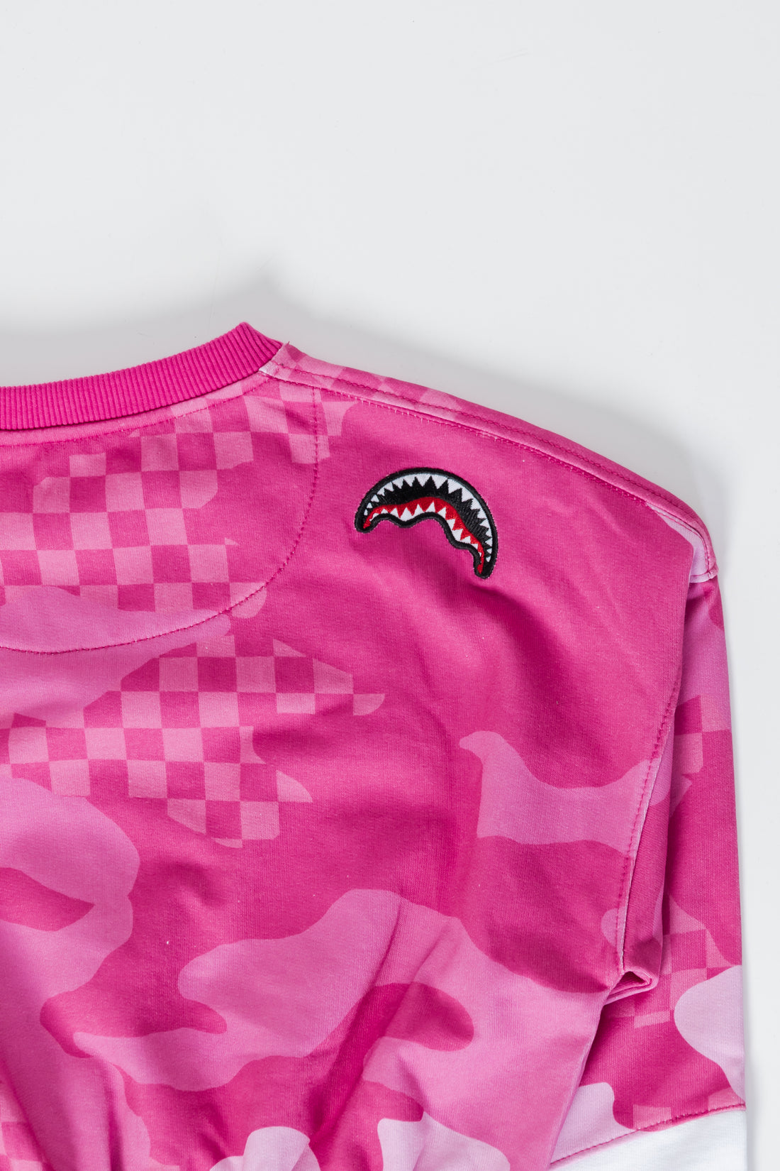 Ragazzo/a - Pink Camo Crop Crew