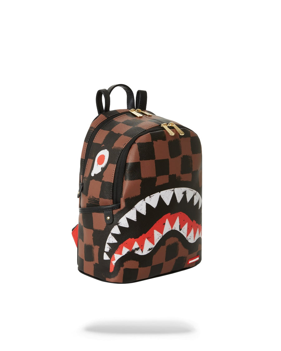 Backpack SPRAYGROUND Sharks IN Paris Painted Backpack Brown