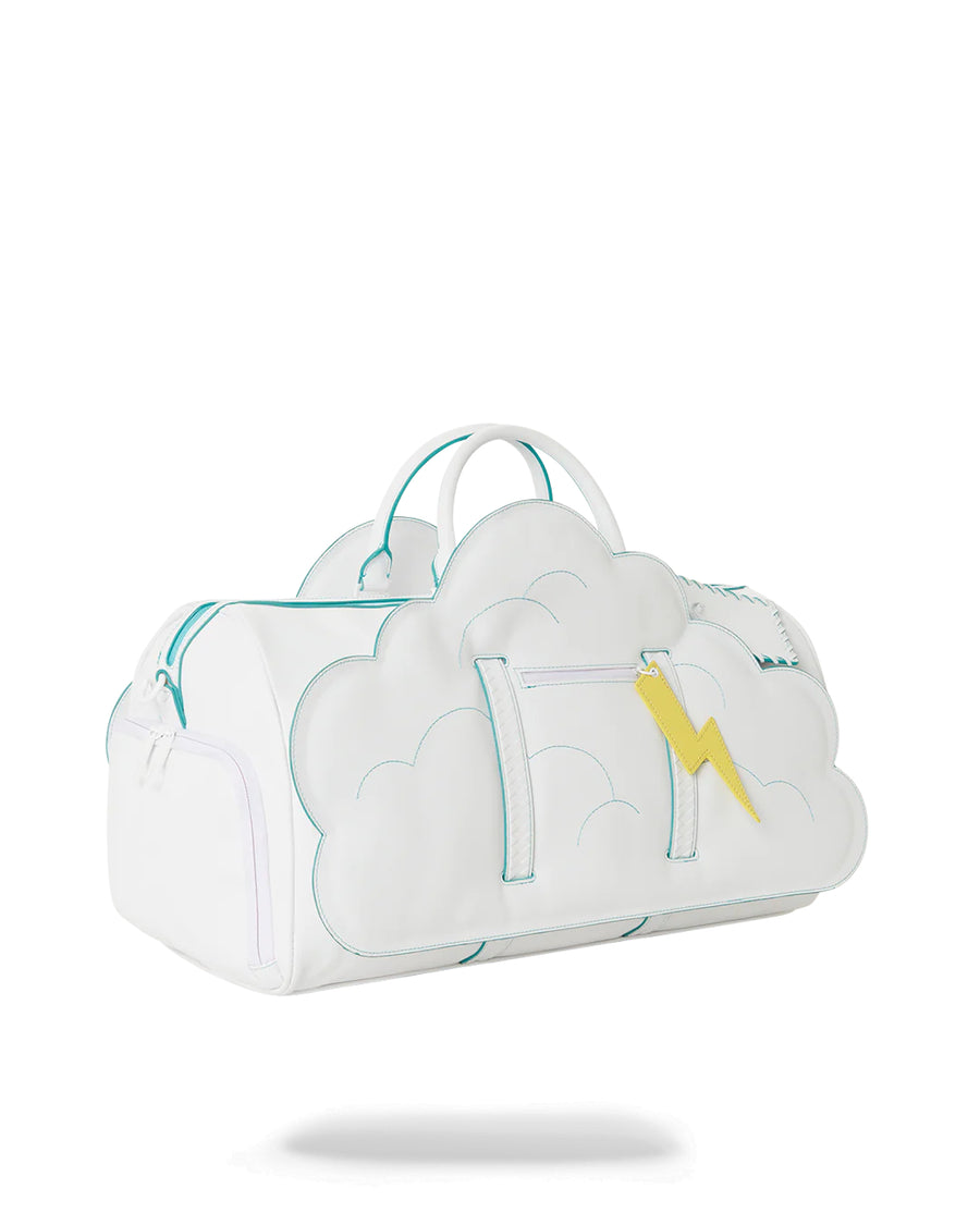 Sprayground Cloud White Duffle Bag