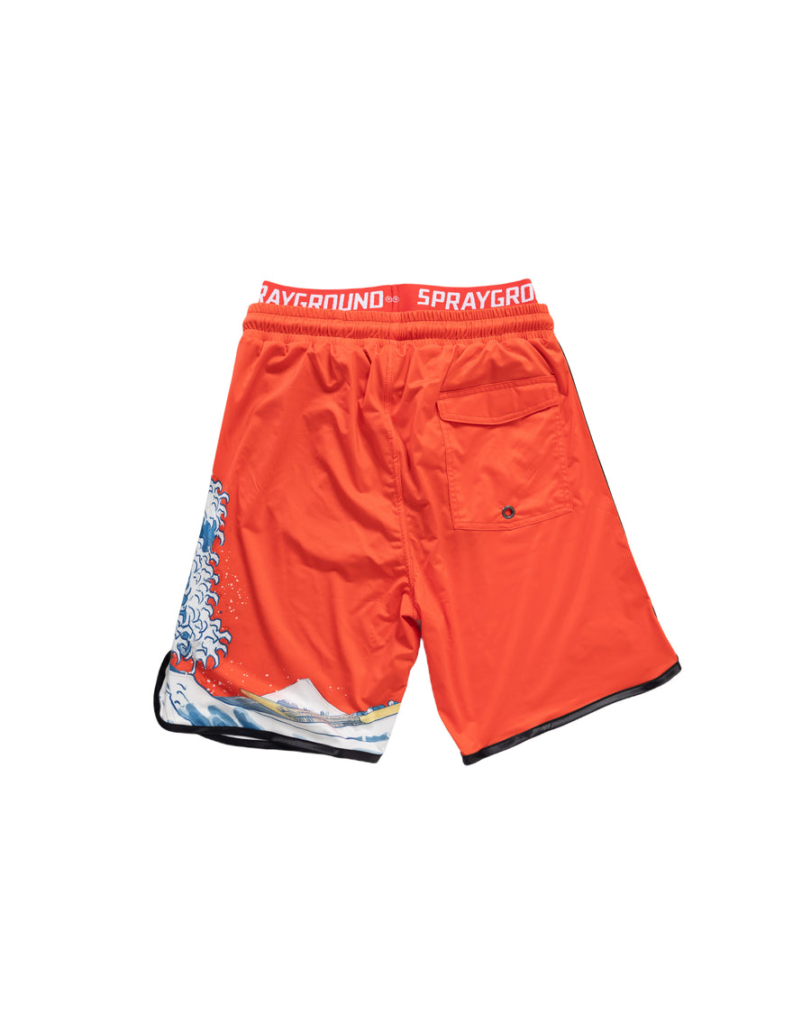 Sprayground Swimsuit JAPAN WAVE SWIM SHORTS Red