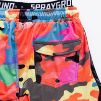 Color Camo Swim Shorts