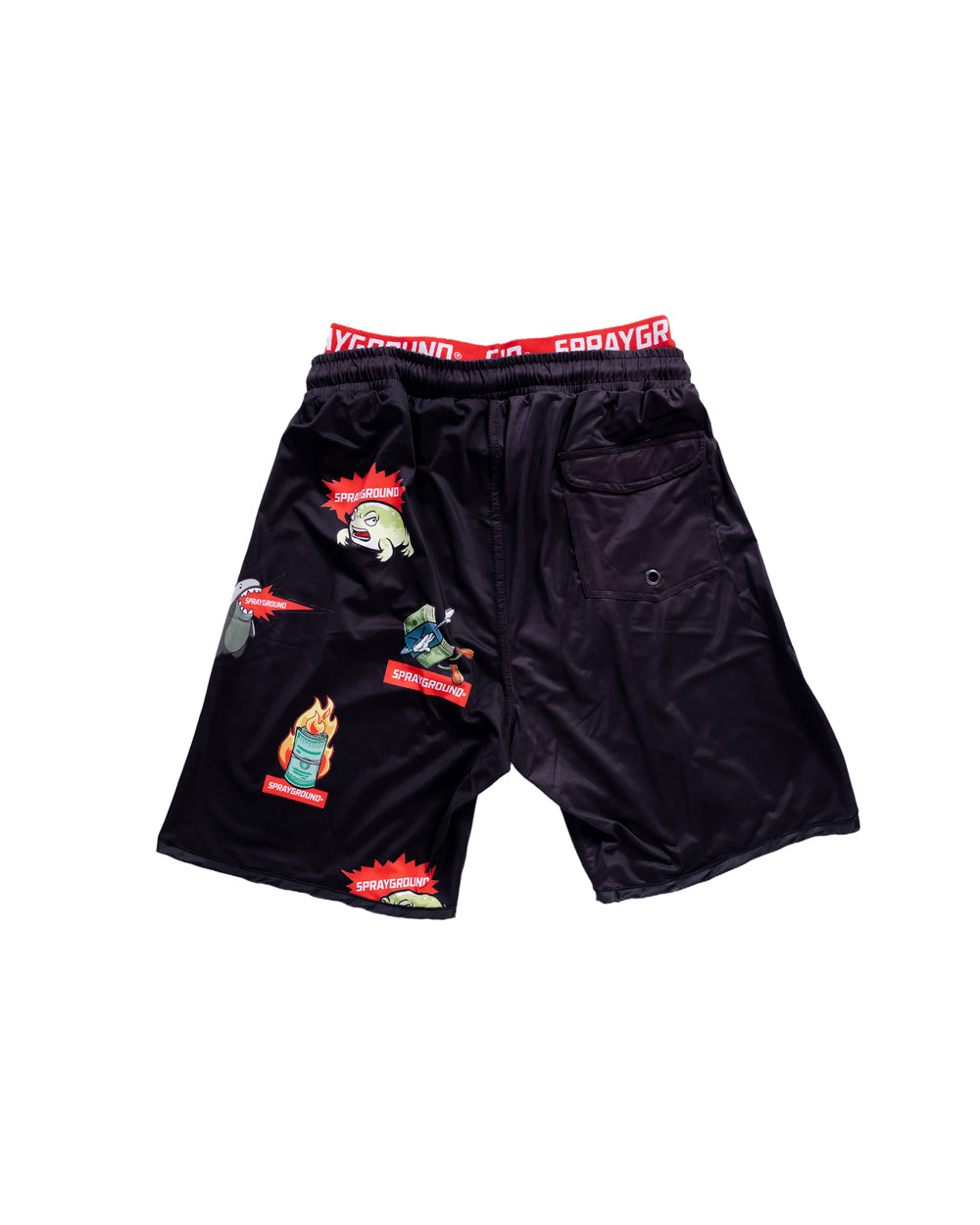 Patch All-in Nr 3 Black Swim Shorts