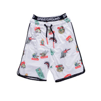 Patch All-in White Swim Shorts