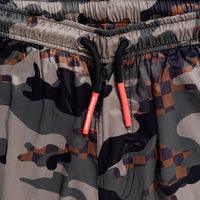 Camo Checkered Swim Trunks