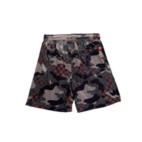 Camo Checkered Swim Trunks