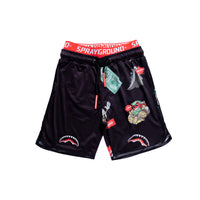 Ragazzo/a - Patch All-in Black Swim Shorts