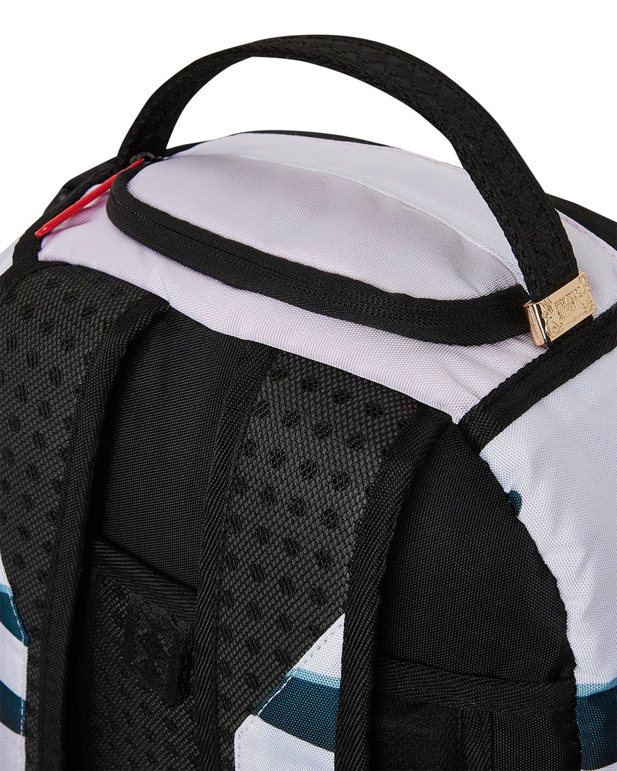Sprayground Backpack FALLING IN A HOLE DLXSR BACKPACK White
