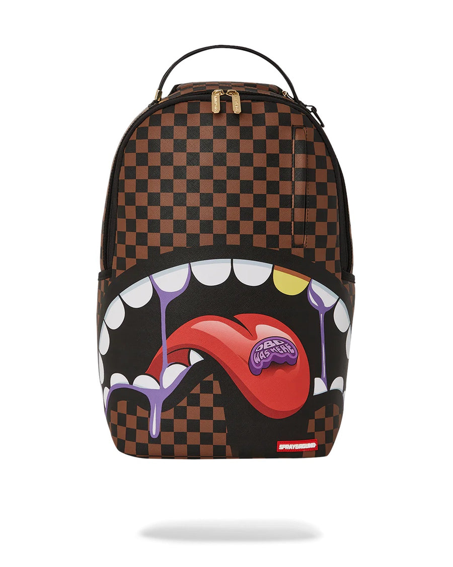 Sprayground Backpack DBD WAS HERE WEIRD SHARK BP BACKPACK Brown