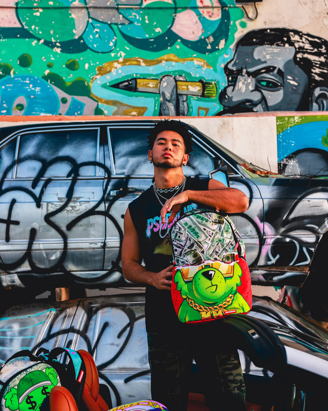 Money Bear Dreamin Of Money Dlxsr Backpack