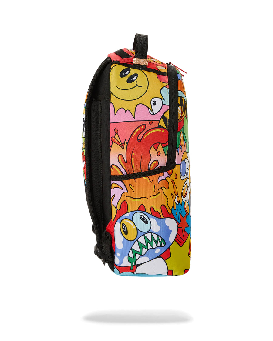 Sprayground Backpack CARTOON CHARACTERS DLXSR BACKPACK Yellow