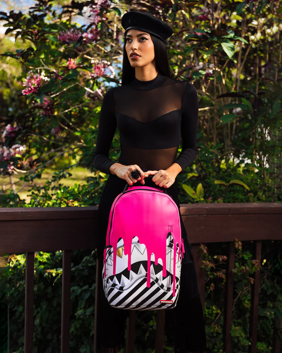 Sharkmouth Pink Drips Dlxsvf Backpack