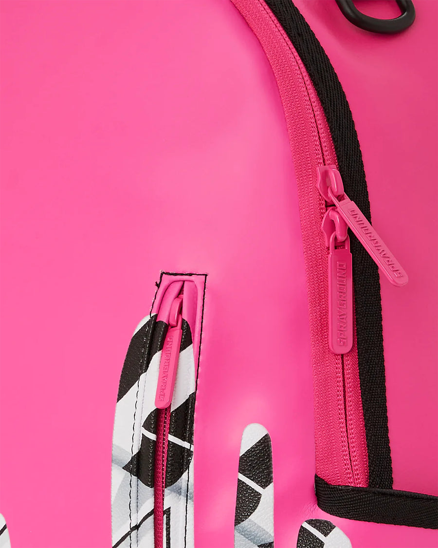 Sprayground Sharkmouth Pink Drips DLX Backpack