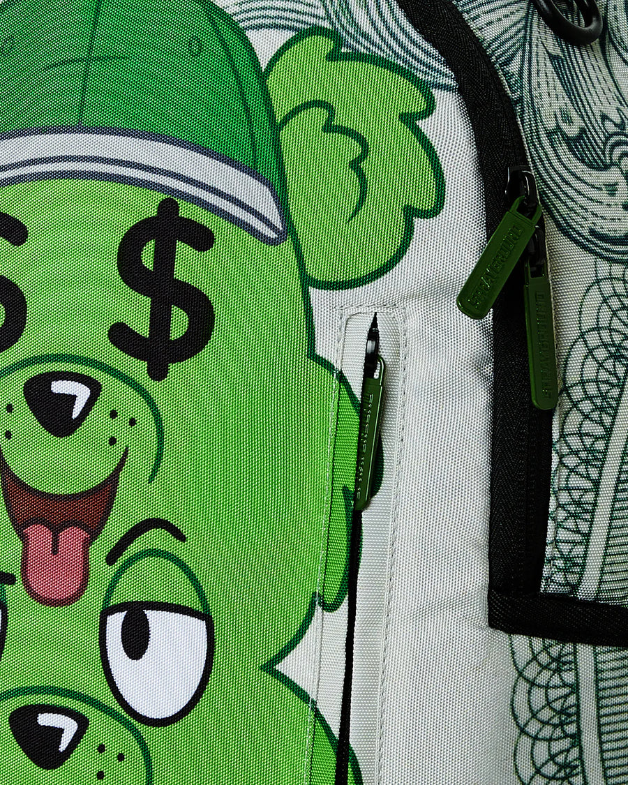 Sprayground Backpack SEEING TRIPLE MONEY BEAR DLXSR  BACKPACK Green