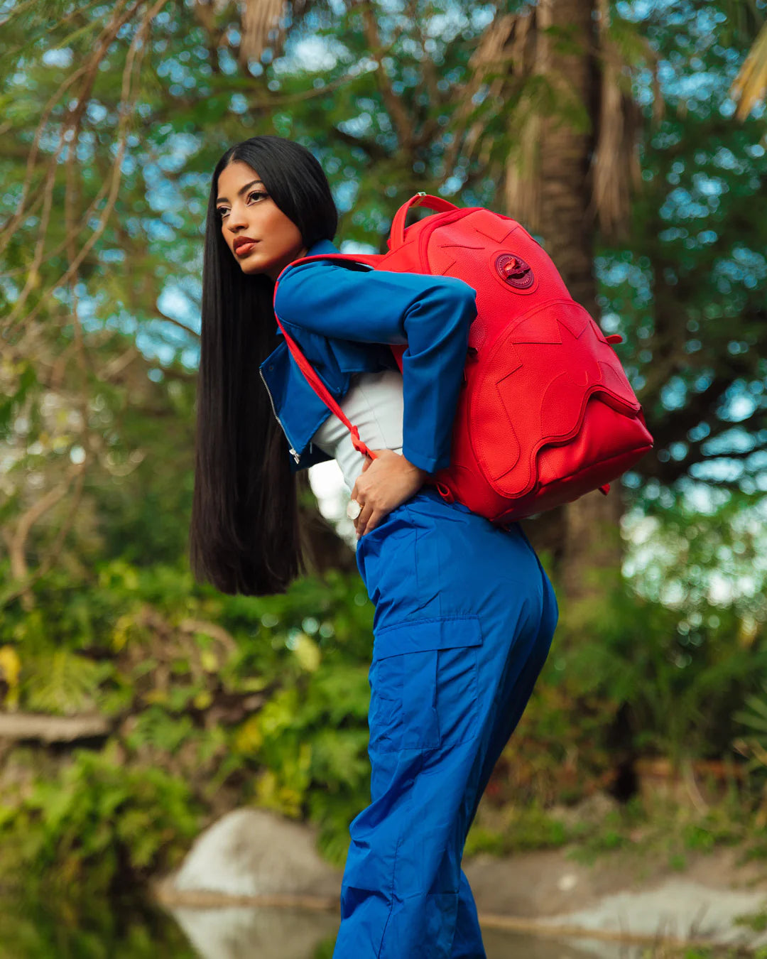 Shark 3d Red Boujee Backpack