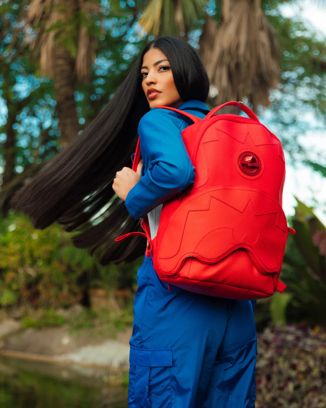 Shark 3d Red Boujee Backpack