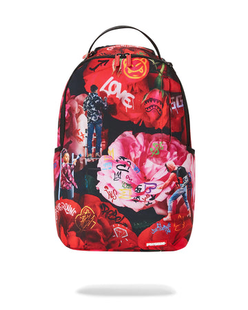 Sprayground Backpack PAINTED ROSES BACKPACK Red