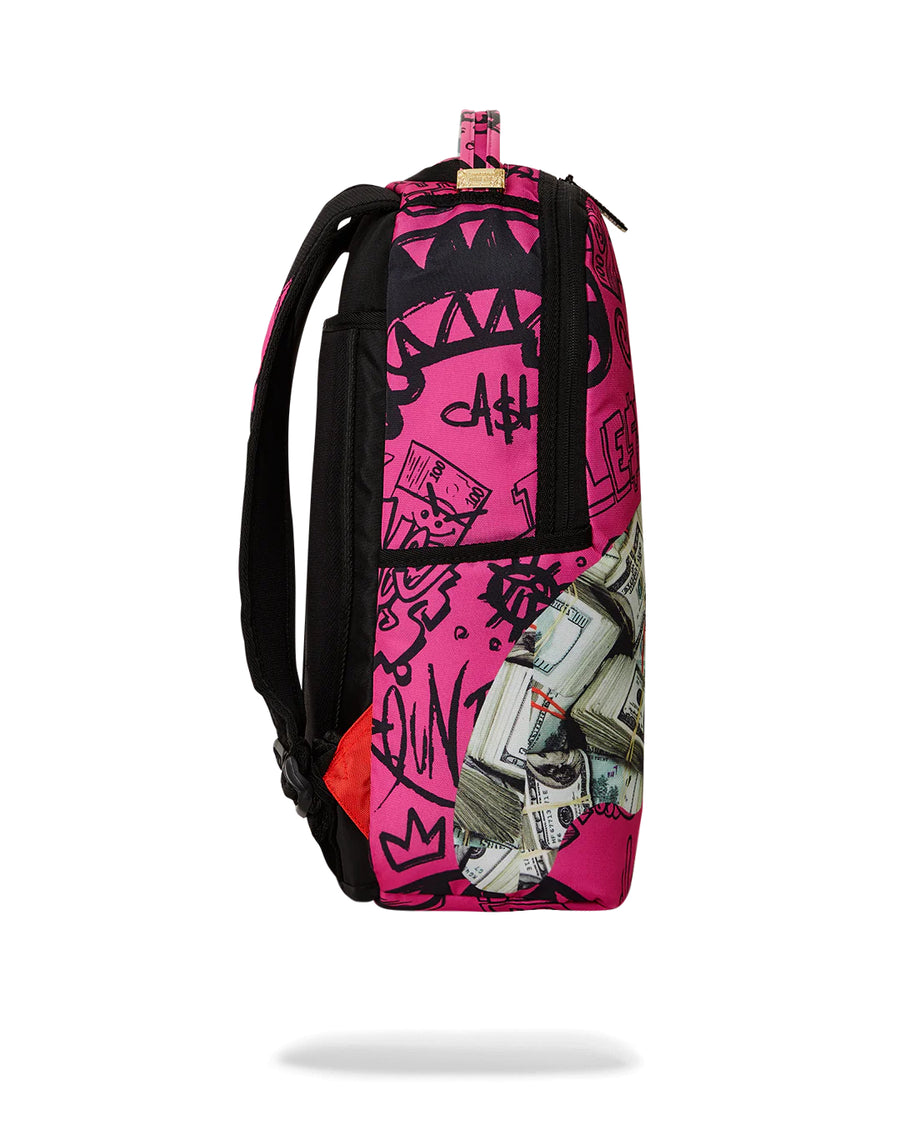 Sprayground Backpack PINK AND CAMO DLXSV SPLIT BACKPACK Fuchsia
