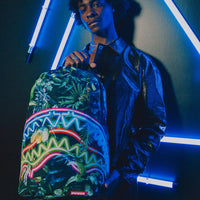 Neon Shark Jungle  Dlxsr Backpack