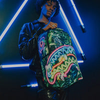 Neon Shark Jungle  Dlxsr Backpack