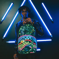 Neon Shark Jungle  Dlxsr Backpack