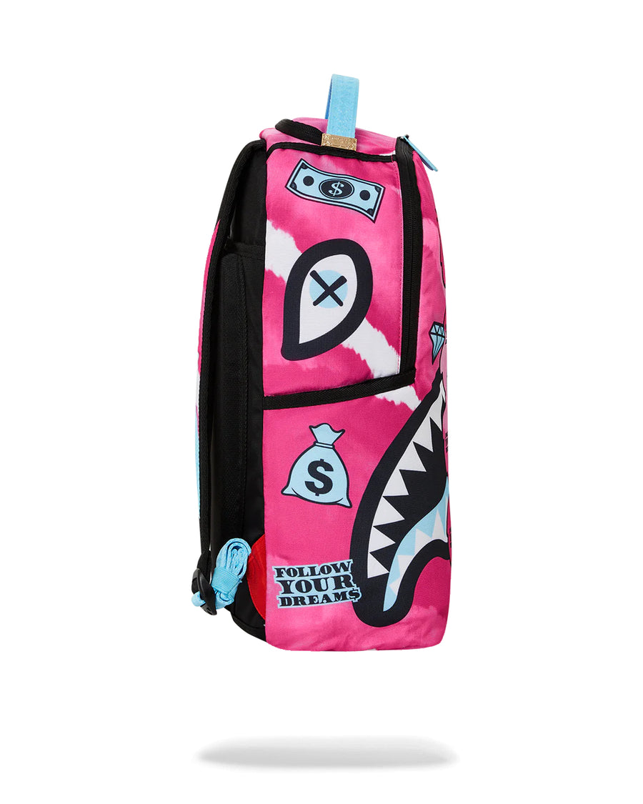 Sprayground Backpack DLXR: TRIPLE HEAD CRACKBEAR: BACKPACK Pink