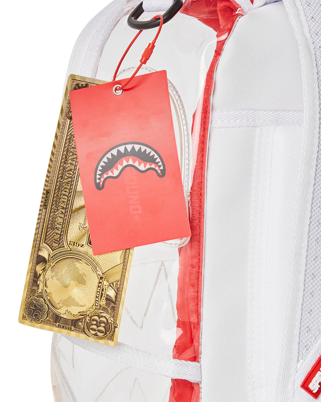 Clear Embossed Sharks In Paris Dlxsv Backpack