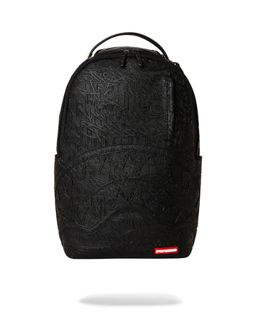 Sprayground Backpack NIGHT GRAFF EMBOSSED BACKPACK Black