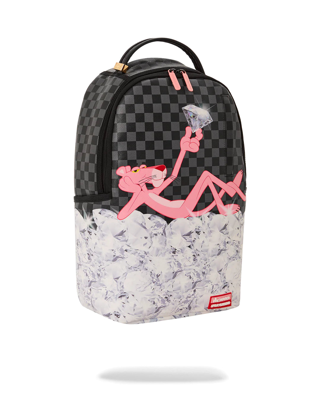 Pink Panther Stacked Diamonds Backpack