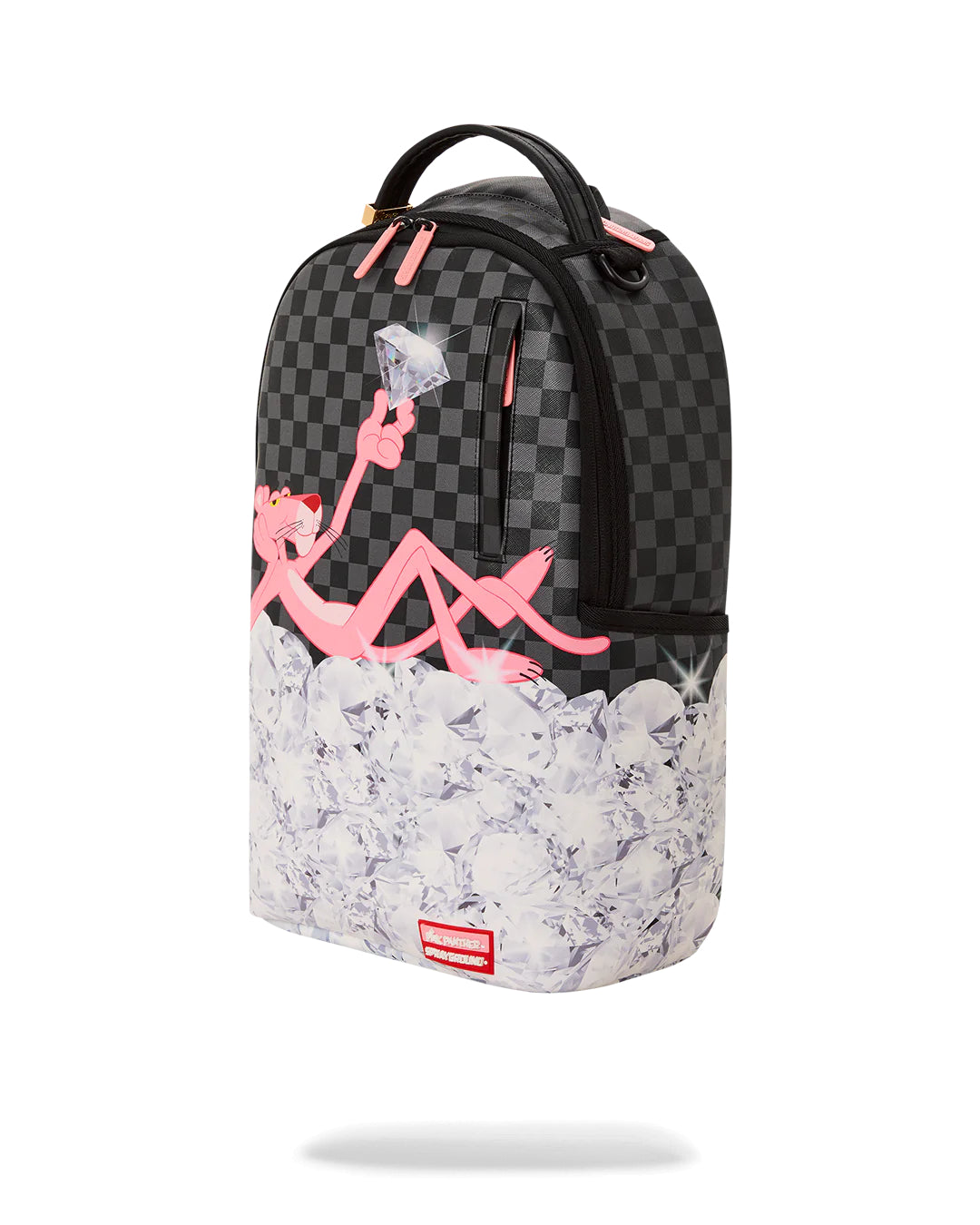 Pink Panther Stacked Diamonds Backpack