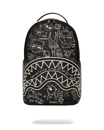 Sprayground Special Ops Checkered Shark Backpack Black Type-613 Books Bag  Schoo