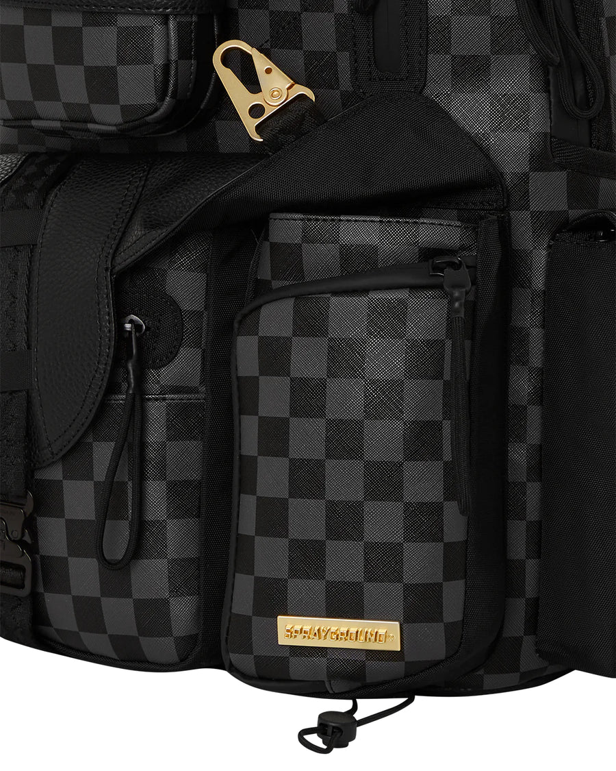 Sprayground Backpack SPECIAL OPS GREY CHECKERED BACKPACK Black