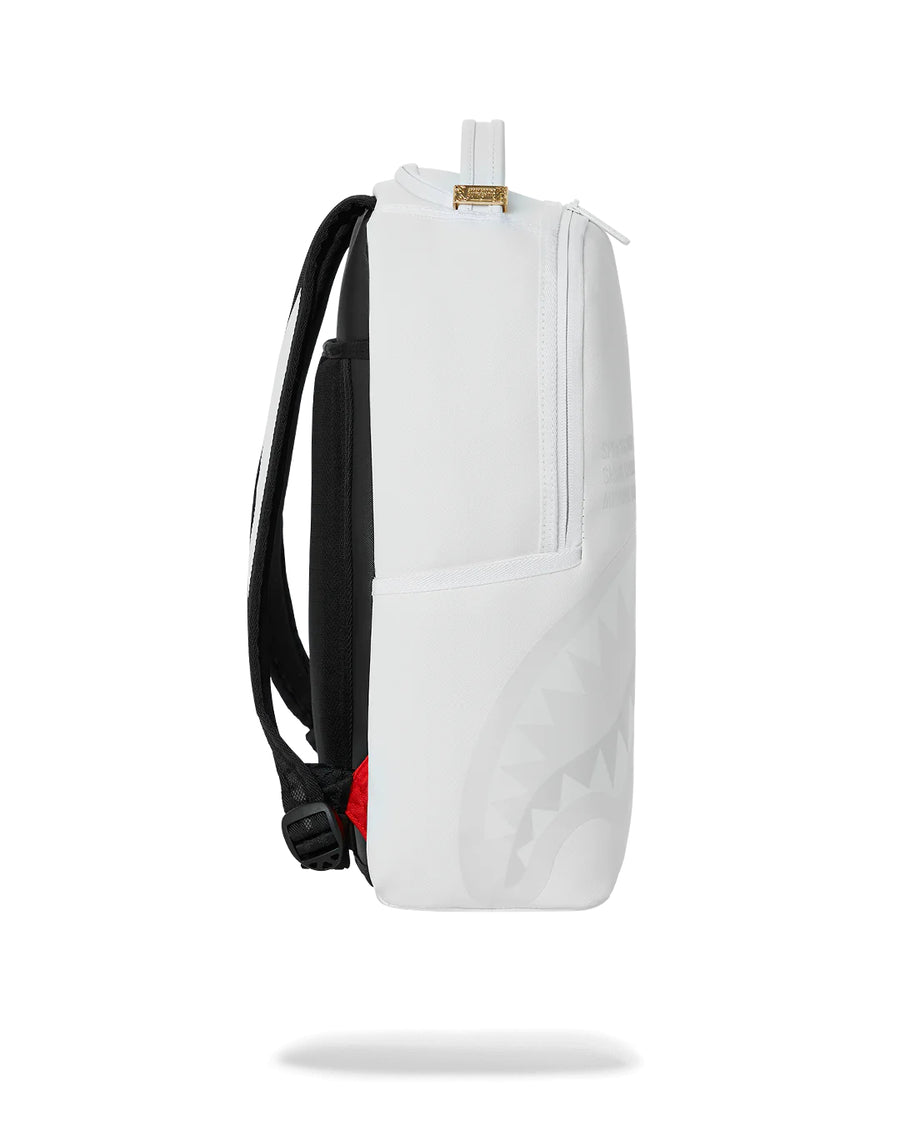 Sprayground Backpack SHARK CENTRAL 2.0 TOTAL WHITE BACKPACK White