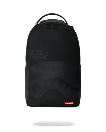 Sprayground Backpack SHARK CENTRAL: 2.0: BLACK ON BLACK DLXSV BACKPACK Black