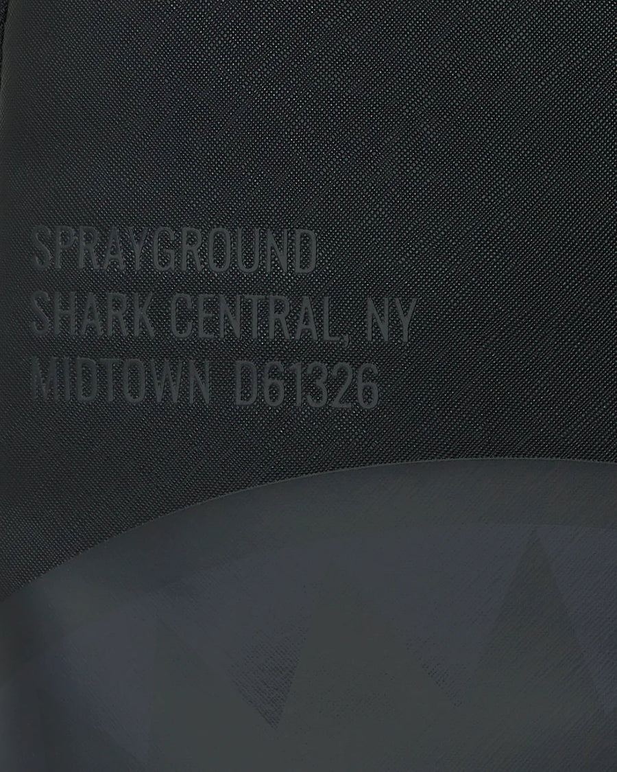 Sprayground Backpack SHARK CENTRAL: 2.0: BLACK ON BLACK DLXSV BACKPACK Black