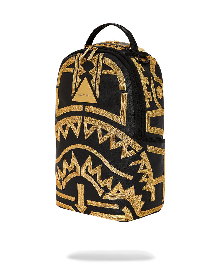 Sprayground Camo Gold Drips Backpack