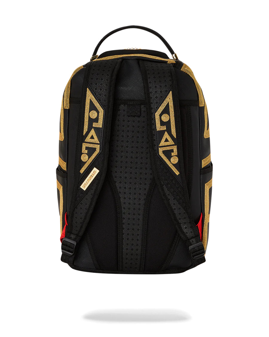 Sprayground Backpack Ai TRIBAL GOLD STARS DLXSV BACKPACK Black