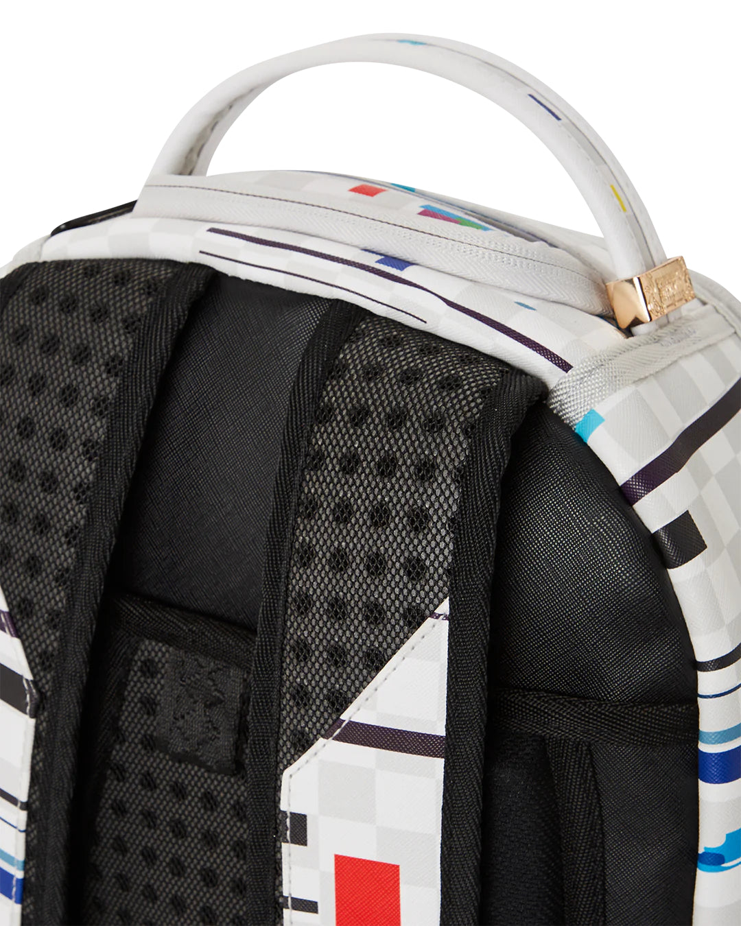 Glitch White Check Dlxvv Backpack