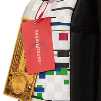 Glitch White Check Dlxvv Backpack