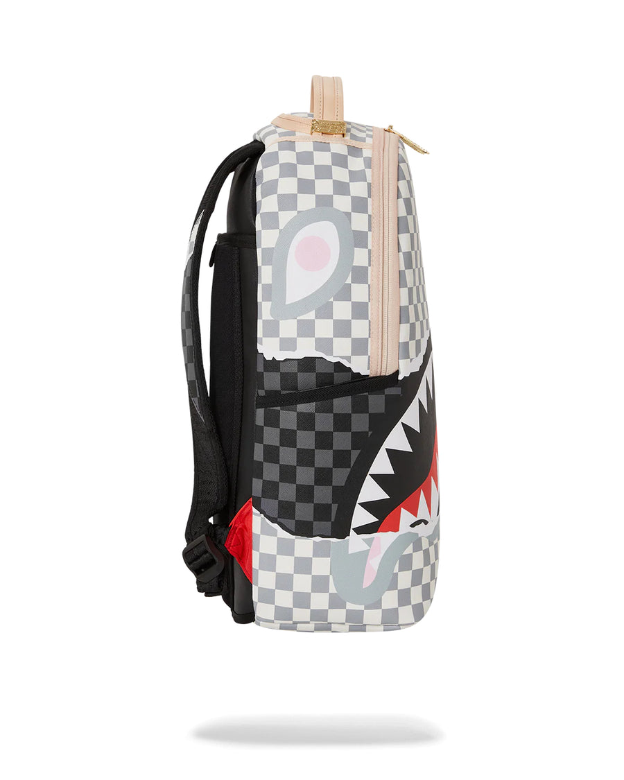 SPRAYGROUND: Sharks in Paris Paint Grey DLXSV Backpack