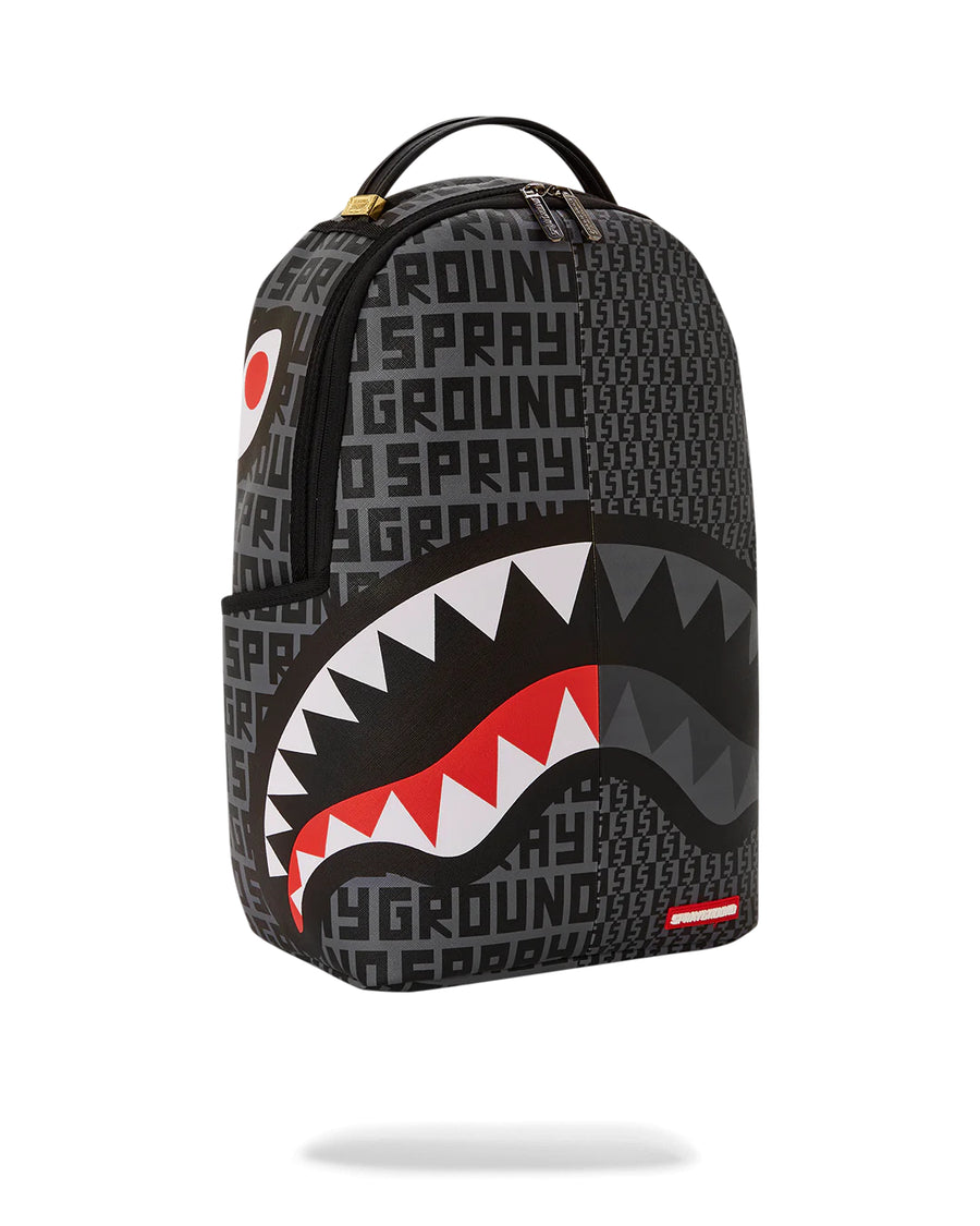 Sprayground Backpack SPLIT INFINITY CHECK IN GREY BACKPACK Black