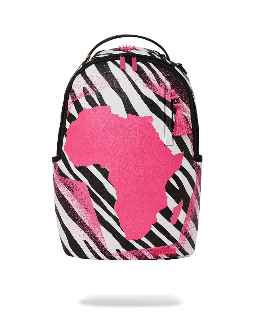 Sprayground Backpack AI PINK AFRICA ZEBRA BACKPACK Pink