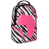 Ai Pink Africa Zebra Backpack