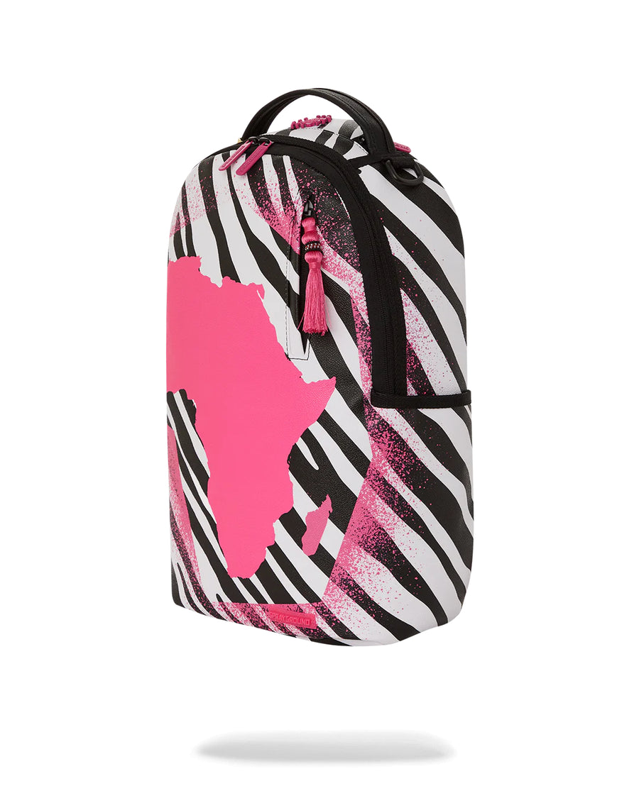 Sprayground Backpack AI PINK AFRICA ZEBRA BACKPACK Pink