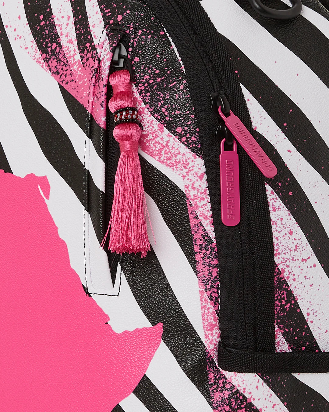 Ai Pink Africa Zebra Backpack