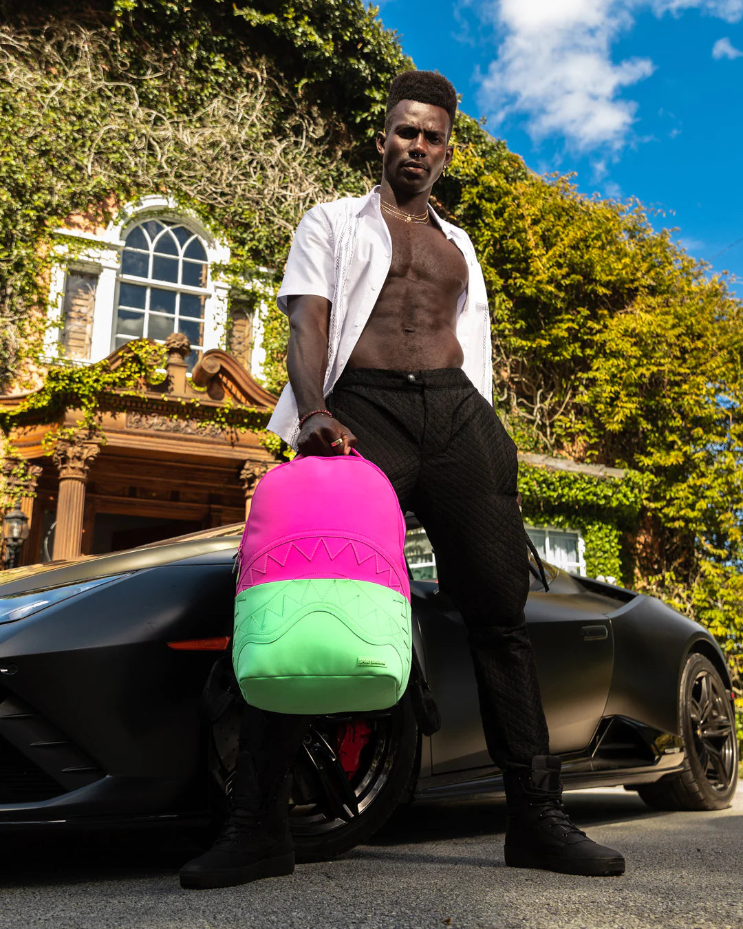 Pink Lust Dlx-suede Backpack