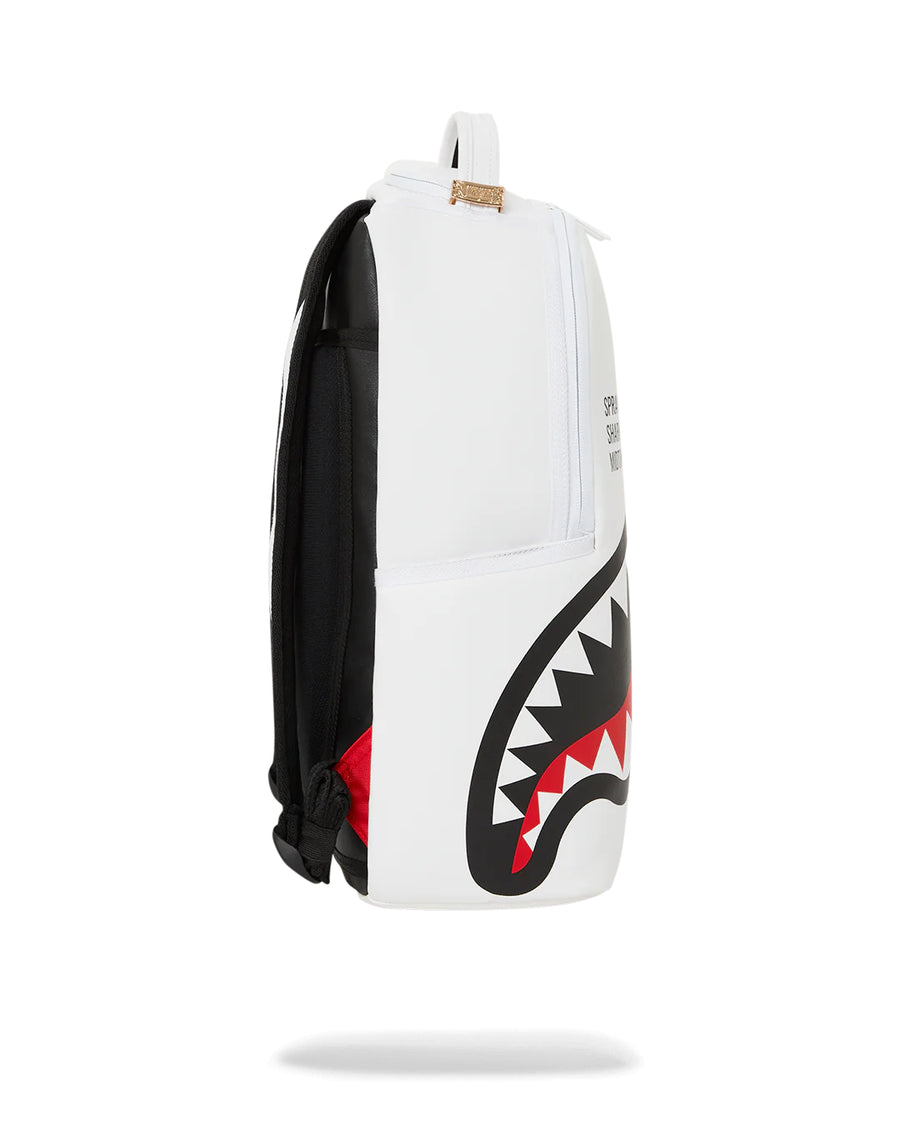 Backpack Sprayground SHARK CENTRAL 2.0 WHITE BACKPACK White
