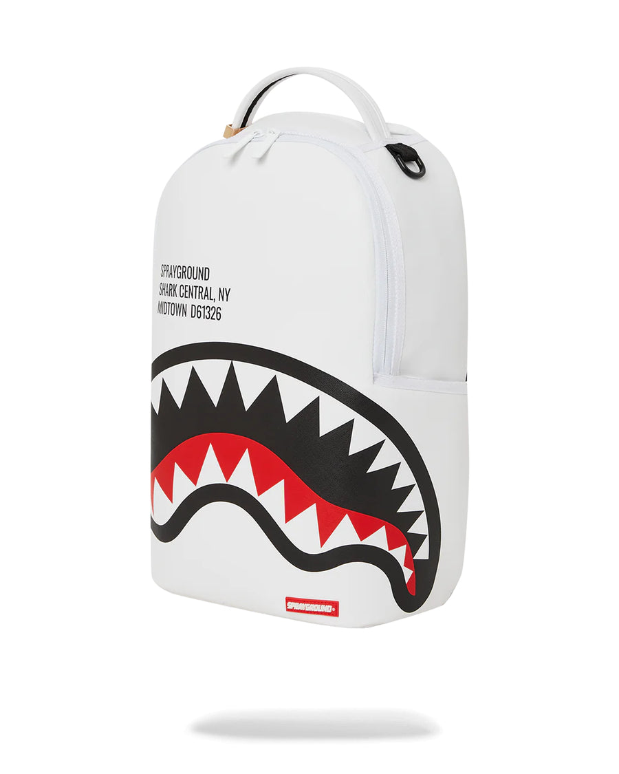 Sprayground Backpack SHARK CENTRAL 2.0 WHITE BACKPACK White