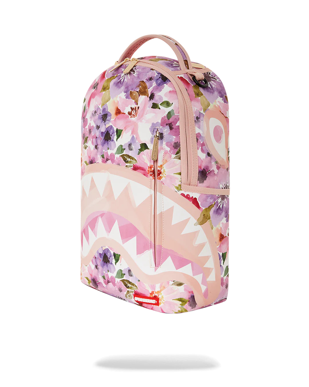 Painted Floral Shark Backpack